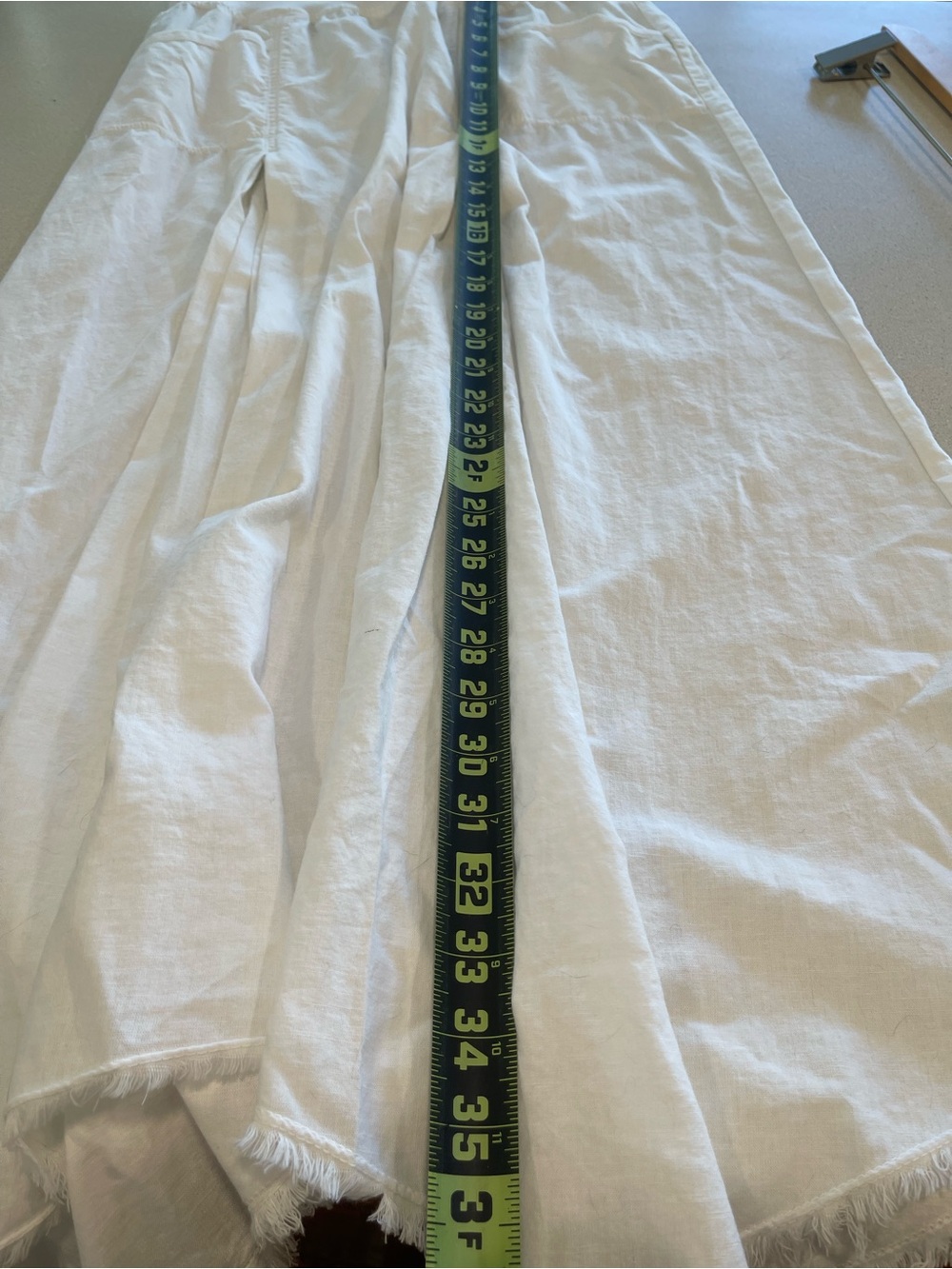 NWT XCVI White linen Maxi A-Line Skirt with Pockets - Picture 4 of 4